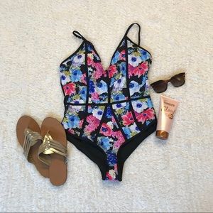 Floral Print One Piece